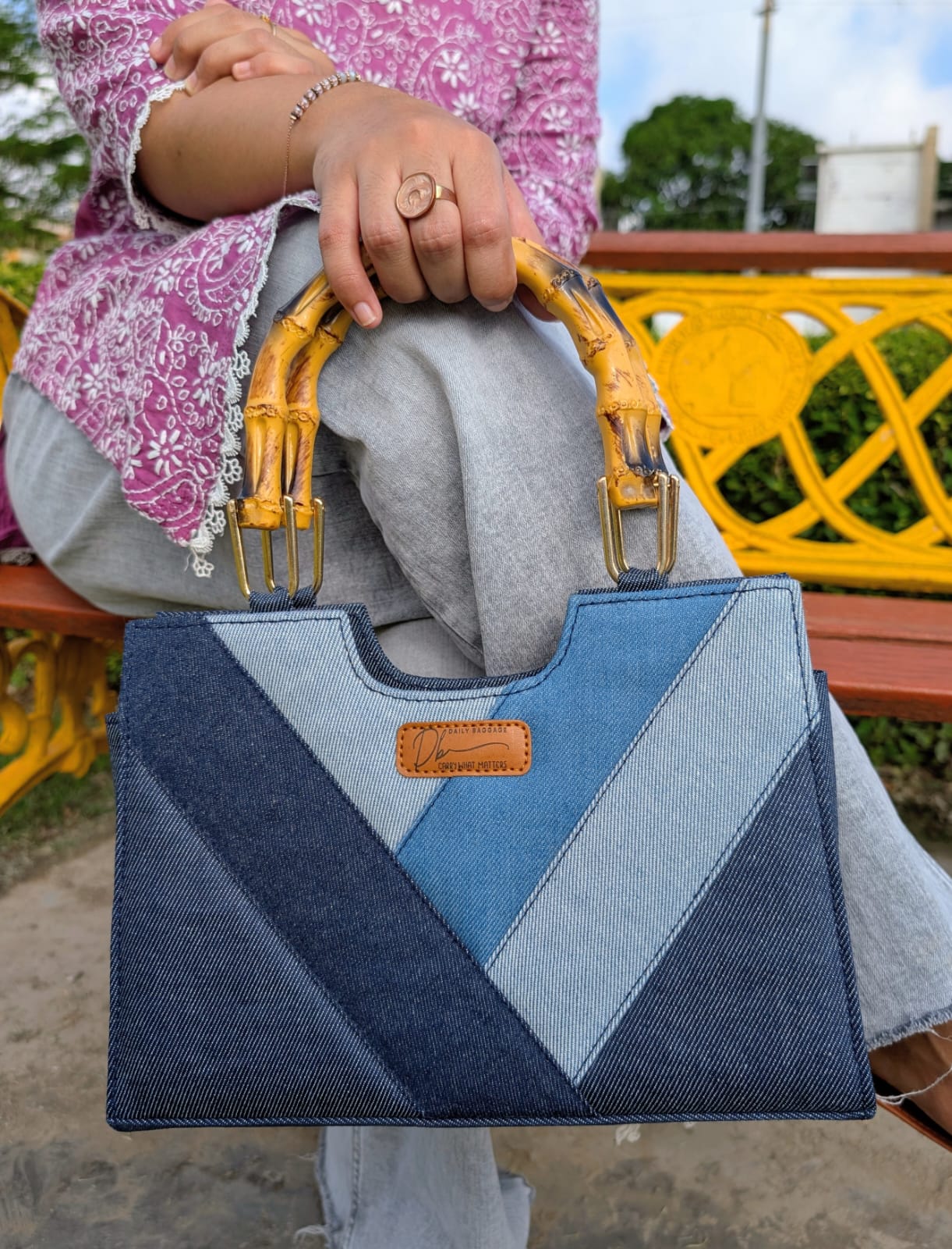 Classic Denim Shoulder Bag