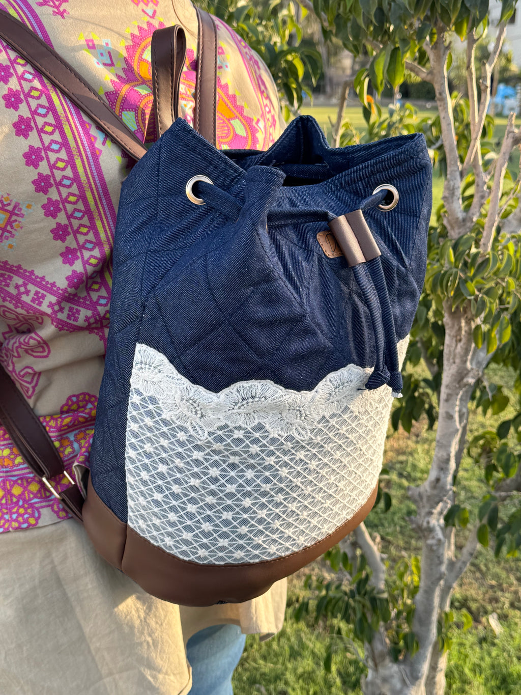 Chic Denim Sling Shoulder Bag