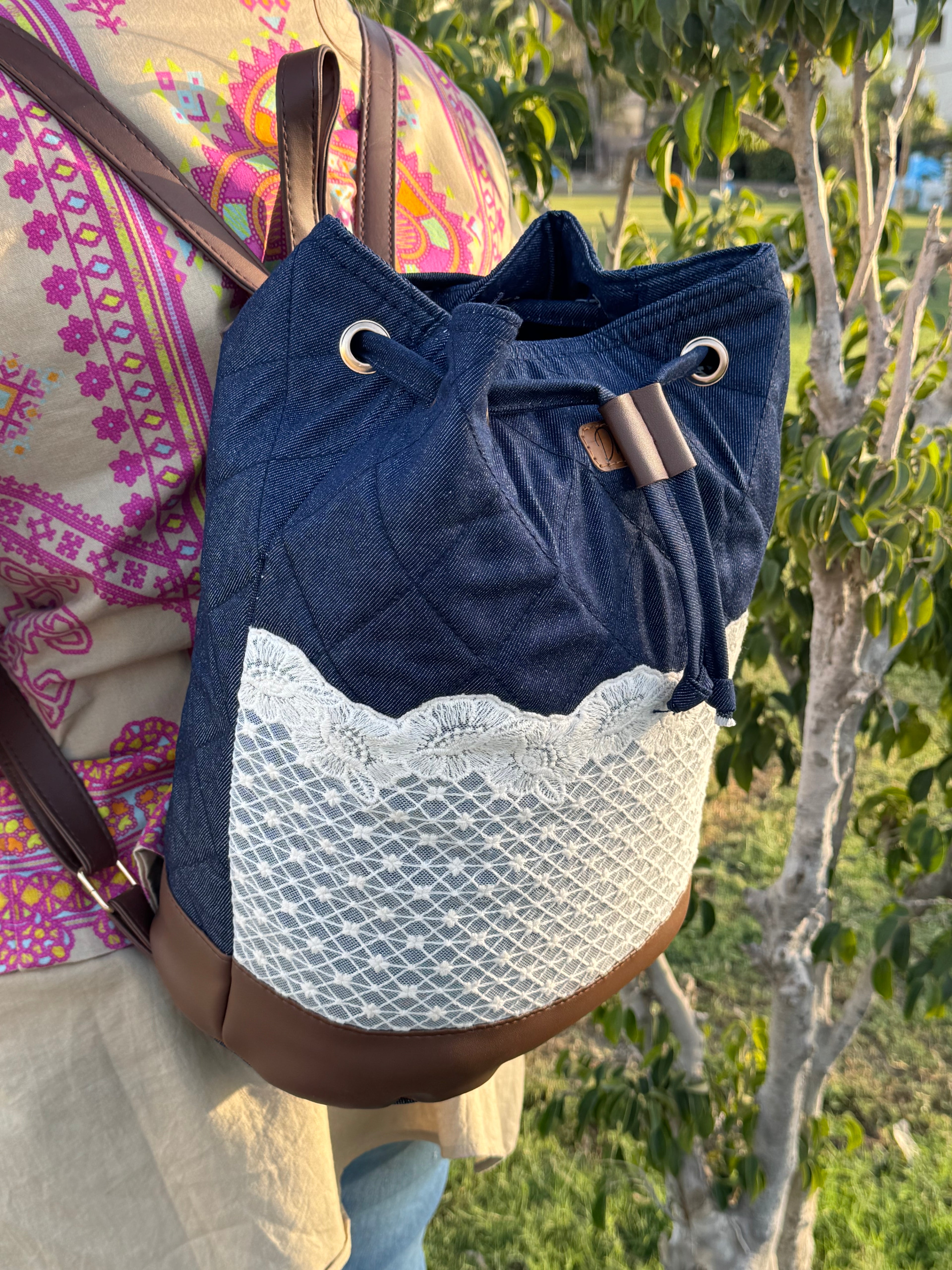 Chic Denim Sling Shoulder Bag