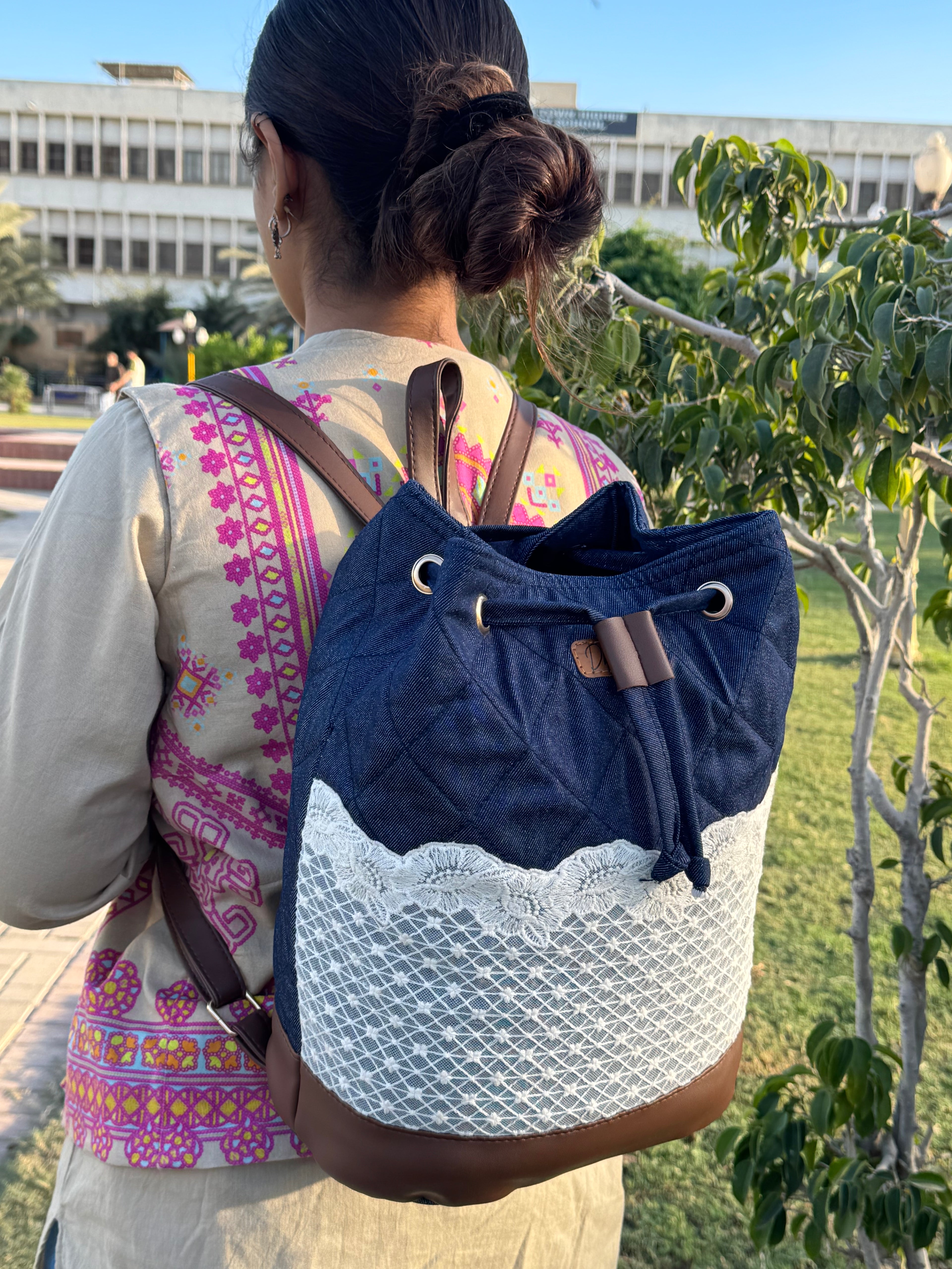 Chic Denim Sling Shoulder Bag