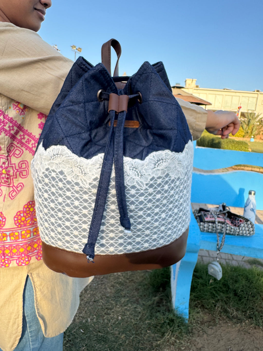 Chic Denim Sling Shoulder Bag