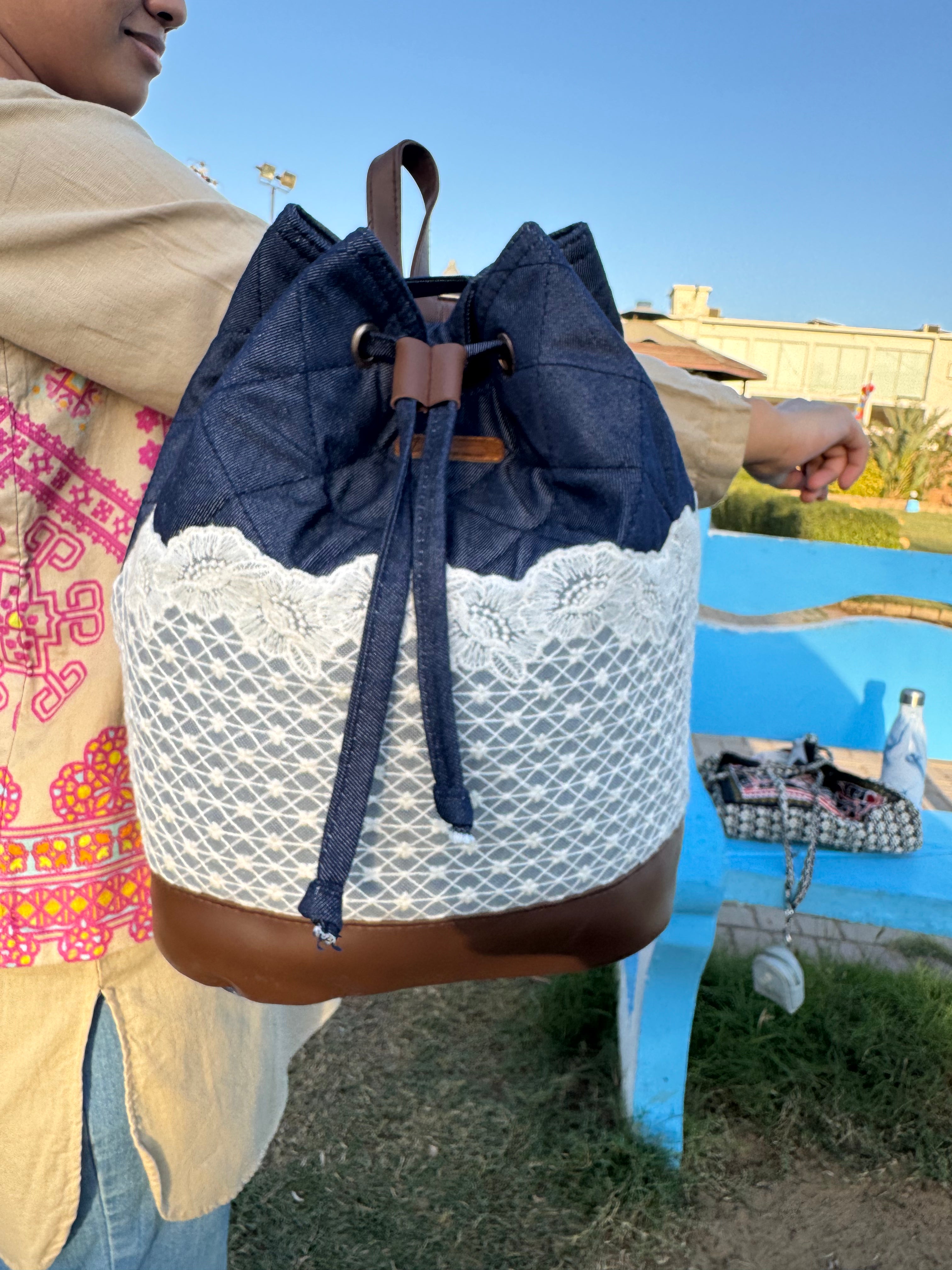 Chic Denim Sling Shoulder Bag