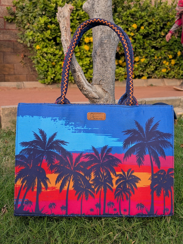 SUNSET STATE OF MIND-Stylish Shoulder Hand Bag☀️🌴
